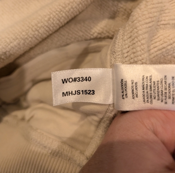 Duer Men's XL Crew Neck Sweatshirt Ivory/Cream - Picture 5 of 9